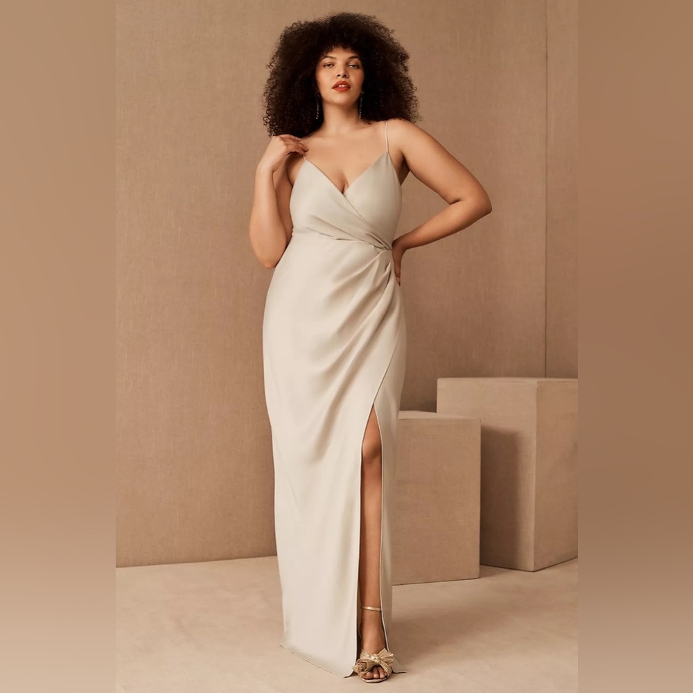 BHLDN Freya Satin Charmeuse Dress